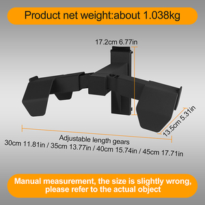 TG-25-ACC-05 Supporto Modulare in Nylon per Attrezzatura Tattica, Piastra Porta Accessori con Montaggio a <span class=keywords><strong>Parete</strong></span> Multifunzionale Nero - Product Image 3
