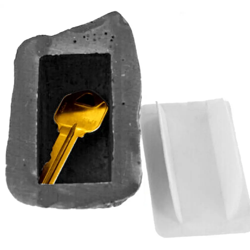 Hide a Spare Key Looks & Feels Like Real Stone - Safe for Outdoor Garden or Yard, Geocaching
