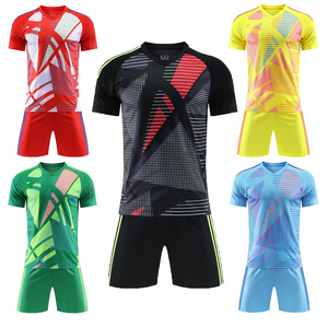 Camiseta de Fútbol al por Mayor con Colores de Equipos Nacionales, Manga Corta de Verano, Estampada, Transpirable, Ropa Deportiva para <span class=keywords><strong>Academia</strong></span> de Fútbol - Product Image 1