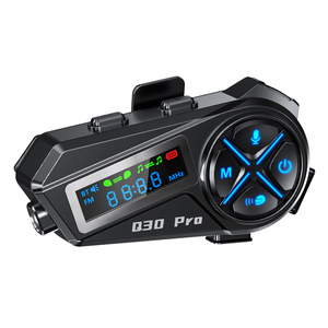 Q30 PRO Intercom moto Wirelessintercomunicador auricolare per casco con Radio FM e musica di condivisione - Product Image 1