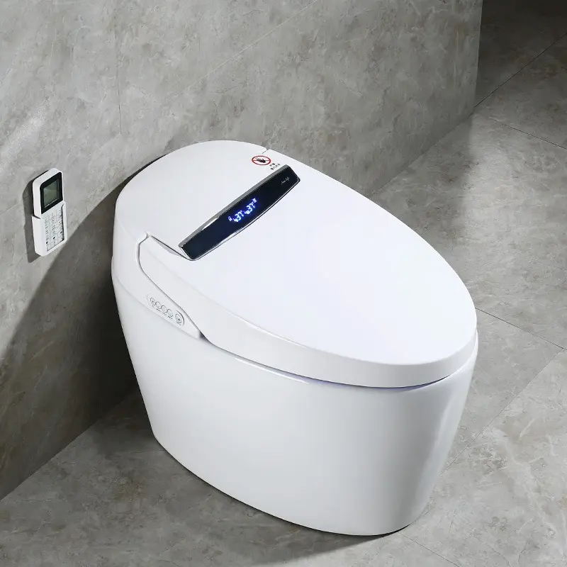 Inodoros sensör banyo akıllı ısıtmalı akıllı tuvalet seramik S tuzak sifonik tuvalet Commodes