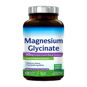 OEM Eigenmarke Magnesiumglycinat-Citrat Gesundheitsmittel-Supplement Großhandel komplexe natürliche Magnesium-Kapseln Pillen