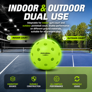 Factory OEM ODM PE Portable Pickleball 40 Holes USAPA Standard Durable Custom Logo Outdoor Tournament Bulk Wholesale - Product Image 3