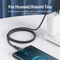 Remax RC-172 Usb 1M Pd Pengisian Daya Cepat Aksesoris Ponsel Charger 100W Kabel Tipe C Kepang