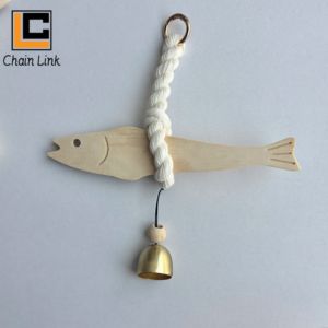 <span class=keywords><strong>Campanello</strong></span> di pesce realistico in legno di faggio di alta qualità personalizzabile nuovo decorazione in legno massello regalo con ornamento da appendere ingresso - Product Image 3