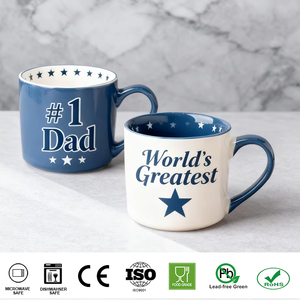 Taza de Café de Porcelana Personalizada <span class=keywords><strong>para</strong></span> Papá, Ideal <span class=keywords><strong>para</strong></span> Regalos del Día del Padre, Logotipo Personalizado Disponible, <span class=keywords><strong>Tazas</strong></span> de Cerámica <span class=keywords><strong>para</strong></span> Bebidas al por Mayor - Product Image 2