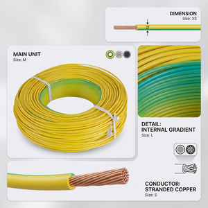 <span class=keywords><strong>สาย</strong></span>ไฟฟ้ากำลัง YJV 0.6/1kV 4 แกน 4x240mm2 <span class=keywords><strong>ทองแดง</strong></span> ฉนวน XLPE หุ้ม PVC สำหรับ<span class=keywords><strong>สาย</strong></span>ส่งไฟฟ้าหลักแบบสามเฟสสี่<span class=keywords><strong>สาย</strong></span> - Product Image 5