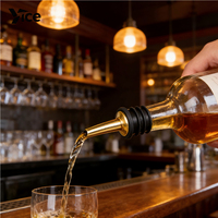 Ensemble de barman professionnel en acier inoxydable, verseur d'alcool, shaker à cocktails, doseur, logo personnalisé - Durable et écologique