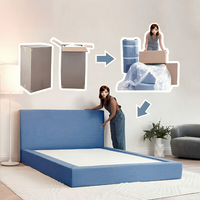 Plateforme de lit minimaliste compressée et rembourrée, personnalisée, robuste, écologique, pour hôtels et appartements, vente en gros