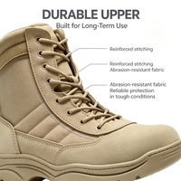 Bottes tactiques d'hiver personnalisées, camouflage jungle vert olive, fermeture éclair à la cheville, doublure en mesh respirant, semelle extérieure en caoutchouc légère