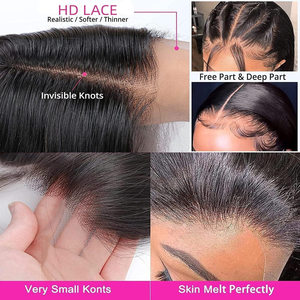 Perruques Front Lace en Gros Cheveux Humains Brésiliens Vierges Non Traités à Cuticules Alignées Couleur Naturelle - Product Image 5