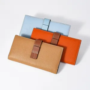 Wholesale Colors New Designer Bag Leather Purse Cluth Women Long Wallet Card Holder Wallet Money Clips Wallets