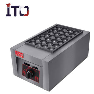 Máquina de Takoyaki Portátil Comercial ITO T-77A de Acero Inoxidable con Placa Antiadherente Individual de 28 Agujeros para <span class=keywords><strong>Horno</strong></span> de Bolas de Pescado - Product Image 4