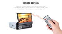 Radio Mobil Stereo Video DVD Player Layar Sentuh Retraktil 7 Inch 1 DIN FM AM USB BT
