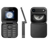 Téléphone portable compact à clapet I17 Air Pro 1,77 pouce, double SIM, MP3, voix magique, lampe de poche, numérotation rapide, facile à utiliser, téléphone mobile pour personnes âgées