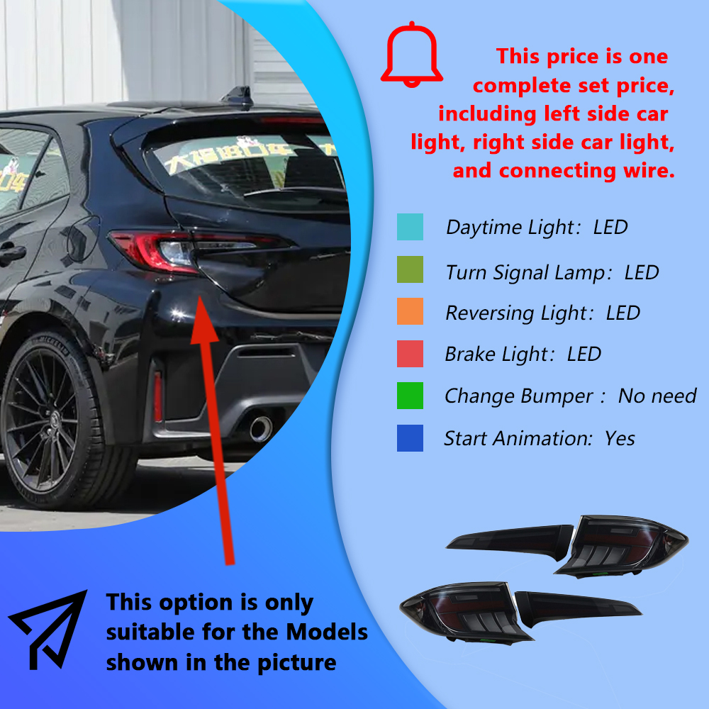 Black and Red Taillight