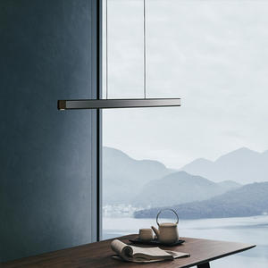 Lámpara Colgante LED Minimalista Nórdica Moderna, Diseño de Línea Única, Lámpara de Tira Larga para Restaurante, Lámparas Colgantes - Product Image 3