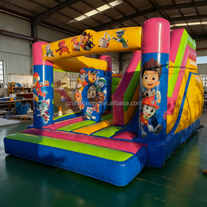 Commerciële Outdoor Patrouille Springen Springkasteel Voor Kinderen Opblaasbare Cartoon Thema Kasteel Opblaasbare Bounce Huis Glijbanen Combo - Product Image 3