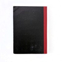 Sudáfrica Venta caliente 288 páginas Libro de mostrador de tapa dura A4 Finint & Margin 3 Quire Cuaderno negro con cinta roja
