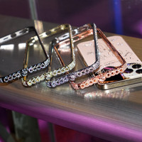 Étui de téléphone portable Bling pour iPhone 13 Pro Max, sacs pour téléphone avec film de protection pour iPhone 11, 12, 13 Series