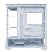 Boîtier d'ordinateur de bureau de jeu ATX Mid Tower blanc Vk03 avec interface Type-C, prend en charge le refroidissement par eau 360, écran tactile de 6,2 pouces