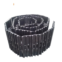 Chaînes de chenilles d'excavatrice en promotion, ensemble de semelles de chenille en matériau 35MnB, couleur noire, construction forgée/fondue, surface HRC52-58