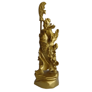Petite <span class=keywords><strong>Figurine</strong></span> Guan Gong <span class=keywords><strong>en</strong></span> laiton pour culte Feng Shui et article de cour protectrice - Product Image 3