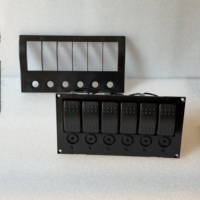 Panneau de commutation 6 voies avec protection par fusible ou disjoncteur pour voitures, bateaux, bus et véhicules tout-terrain