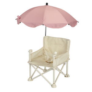 Chaise de salle à manger pour bébé petite chaise pliante <span class=keywords><strong>3</strong></span> mois-<span class=keywords><strong>3</strong></span> <span class=keywords><strong>ans</strong></span> chaise de plage avec parasol/siège d'appoint portable léger pour bébé - Product Image 1