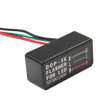 Relé Intermitente LED para Motocicleta y Automóvil DIHAO de 12 V, Intermitente LED Universal Impermeable DOP-3X, Luz Intermitente de Señal de Giro