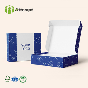 Tùy chỉnh các tông sóng bưu phẩm quà tặng bao bì hộp với Matt cán và logo dập nổi cho vận chuyển khung ảnh sử dụng - Product Image 1