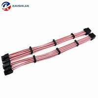 Kit Kabel Ekstensi PSU Kabel Motherboard Solid ATX 24Pin GPU PCIe 6+2Pin 8Pin CPU EPS 4+4Pin 16AWG Kabel Daya dengan Sisir