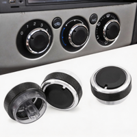 Kompatibel dengan Focus MK2 2005-2014 Tombol AC Aluminium yang Dimodifikasi untuk Dashboard, Tombol Kontrol Pendingin Udara