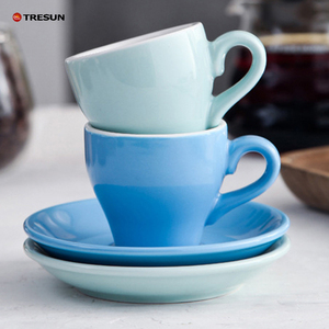 Campione gratuito 80 <span class=keywords><strong>ml</strong></span> Logo personalizzato bianco in ceramica <span class=keywords><strong>tè</strong></span> Espresso <span class=keywords><strong>tazza</strong></span> di caffè e piattino porcellana Latte Espresso <span class=keywords><strong>tazza</strong></span> con piattino - Product Image 3