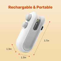 Handzame USB oplaadbare mini 2-in-1 draagbare warmte-voedselverzegelaar en plastic zakjes-sealmachine/snijder voor huishoudelijke voedselverpakkingen