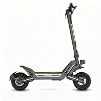 Scooter Eléctrico de Alta Potencia de 1200 W, Velocidad Rápida de 55 km/h, Todoterreno, Neumático Neumático de 11 Pulgadas, Scooter Eléctrico Plegable para Adultos, 48 V, 18.2 Ah, 50 km