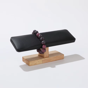Ele Qween, venta al por mayor, soporte de joyería de lujo personalizado, Mostrador de madera maciza para reloj de pulsera - Product Image 2