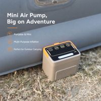 Pompe à air intégrée en gros avec commande vocale et lumière, gonflage et dégonflage à une touche, mini pompe à air rechargeable intégrée pour matelas pneumatique