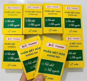 School Procurement 12pcs/box Duc Thanh Dustless White <b>Chalk</b> Odorless Non Toxic Classroom Writing Bulk Export Deal - Product Image 4