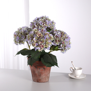 Oh Nghệ Thuật Chất Lượng Cao 84Cm Tú Cầu Nhân Tạo Màu Xanh Lụa Tú Cầu Cho Đám Cưới Trang Trí - Product Image 2