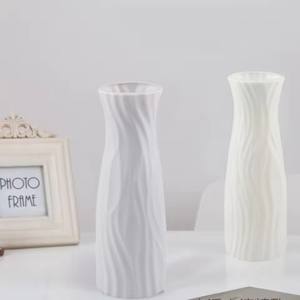 Jarrón de Flores de Cerámica y Plástico de Color Sólido para Bodas y Arreglos Florales, Recipiente Decorativo para Sala de Estar - Product Image 4