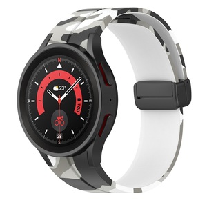 20มม. สายรัดข้อมือสำหรับ <span class=keywords><strong>Samsung</strong></span> Galaxy Watch 5 <span class=keywords><strong>Pro</strong></span> 45มม. <span class=keywords><strong>Watch5</strong></span>/4 40มม. 44มม. ลายพราง - Product Image 3