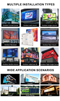 Écran LED vidéo mural extérieur HD couleur pleine, étanche, luminosité 20000 Nits, garantie 5 ans pour panneau publicitaire numérique