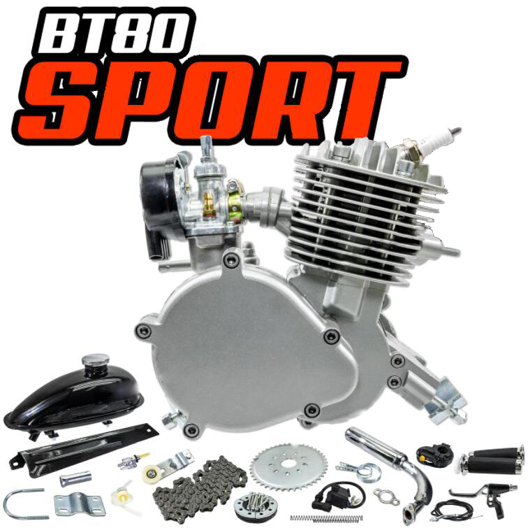 2 Stroke 80 CC Bike Engine - Motorized Bicycle Motor BT80