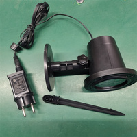 Lampe projecteur flocon de neige de Noël, lumière laser LED, motif flocon de neige, IP65, batterie rechargeable, lumière blanche rotative