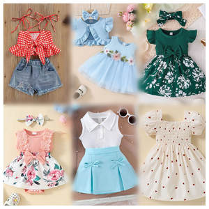 สินค้าใหม่ยกแพ็คขายส่งจำนวนมาก ชุดเดรสเด็ก เสื้อผ้าเด็กฤดูร้อน Ropa De Bebe จัดส่งแบบสุ่ม ชุดเดรสเด็กผู้หญิง - Product Image 3