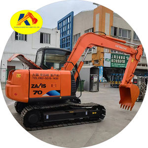 Miniexcavadora de 7 Toneladas con Cuchilla Topadora Hitachi ZX70 Usada, Excavadora Hidráulica sobre Orugas con Motor Isuzu Original, Certificado EPA CE - Product Image 1