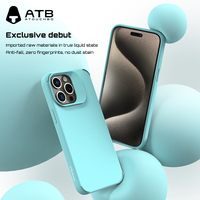 ATB étanche en silicone souple étui de téléphone portable pour Iphone 15 pro max pour Apple étui en silicone pour iphone 15 16 pro max
