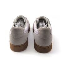 Chaussure en cuir véritable suédé gris foncé, design original de marque, tendance rétro printemps, respirante, légère et résistante à l'usure