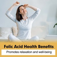 Comprimés d'acide folique très vendus : favorisent les processus naturels du corps et favorisent la relaxation et le bien-être
